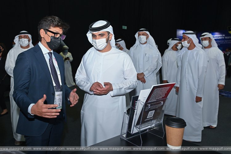 Mansoor bin Mohammed tours GISEC Global 2022